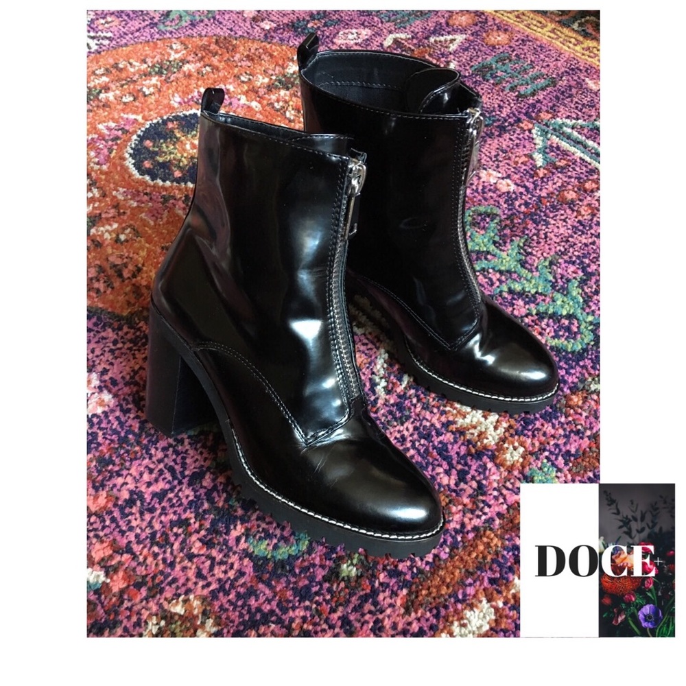 CHINESE LAUNDRY Patent Leather Jargon Booties